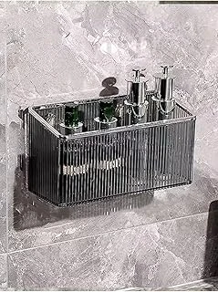 Hedi'S Yapışkanlı Banyo Mutfak Makyaj Düzenleyici Yapışkanlı Raf Organizer Transparan Koyu ürün görseli 1