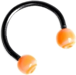Circular Barbell 316L Çelik Piercing, Turuncu, 1.10Mm ürün görseli 1