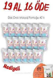19 Al 16 Öde 40'Lı Lux Disk Oval Makyaj Pamuğu Rosie ürün görseli 1