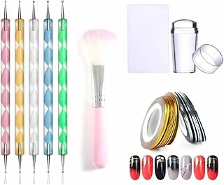 Fontenay French Stamper Dot Kalem Set Toz Temizleme Fırça Tırnak Şerit Bantı Set Çok Renkli ürün görseli 1