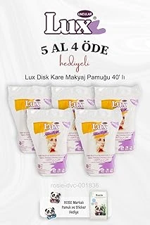 Lux Disk Kare Makyaj Pamuğu 40' Lı 5 Al 4 Öde Rosie Pamuk ürün görseli 1