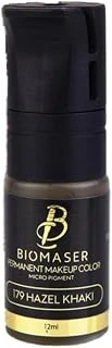 Bi̇omaser 179 Hazel Khaki Kalıcı Makyaj Destek Boyası, 12Ml, Micro Pigment ürün görseli 1