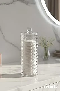 Vivart Diamond Pamukluk Organizeri Kutusu & Disk Makyaj Pamukluk Düzenleyici Diomand Tek Ebat ürün görseli 1