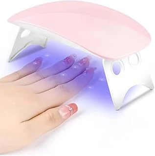 Profesyonel 6W Uv Led Tırnak Kurutma Lambası Hızlı Kuruma Akıllı Sensör Çoklu Zaman Ayarı 6 Led ürün görseli 1