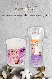 Lux Makyaj Düzeltme Çubuğu 80' Li Disk Makyaj Pamuğu 50'Li ürün görseli 1