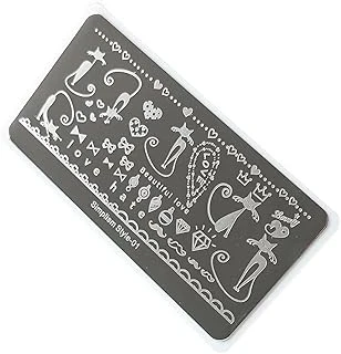 Nail Stamping Baskı Plakası S01 ürün görseli 1
