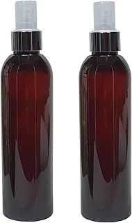 Paradise 2 Adet 200 Ml Gümüş Renk Spreyli Amber Boş Pet Şişe ürün görseli 1