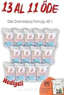 Lux 13 Al 11 Öde Disk Oval Makyaj Pamuğu 40' Lı Rosie ürün görseli 1