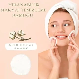 Sirenol Yıkanabilir Makyaj Temizleme Pamuğu%100 Pamuk ürün görseli 1