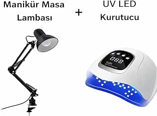 Fontenay Manikür Masa Lambası + Uv Led Kurutucu Seti, Beyaz ürün görseli 1