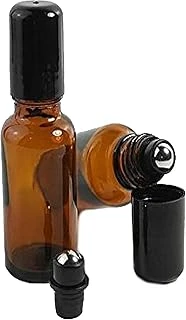 5 Adet 50 Ml Amber Roll On Boş Cam Şişe ürün görseli 1