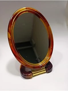 Çift Taraflı Büyüteçli Ayna 145X105Mm Oval Makyaj Kozmetik Aynası Şık Plastik Çerçeveli Güzelik Ayna ürün görseli 1