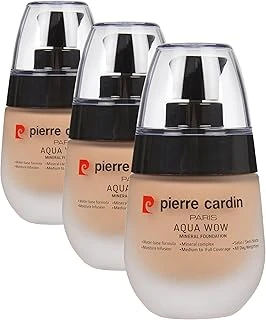 Pierre Cardin Aqua Wow Mineralli Su Bazlı Fondöten Tawny Beige With Warm Neutral (30 Ml) (3 Paketi) ürün görseli 1
