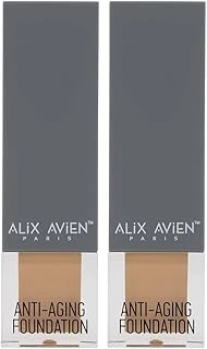 Alix Avien Yaşlanma Karşıtı İçeren Nemlendirici Spf15+ Fondöten - Anti Aging Foundation 502 Pale Sand (2 Paketi) ürün görseli 1