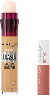 New York Instant Anti Age Eraser Kapatıcı 07 Sand & Mini Super Stay Matte Ink Likit Mat Ruj 65 Seductress Makyaj Seti ürün görseli 1