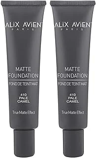 Alix Avien Uzun Süre Kalıcı Doğal Mat Bitişli E Vitamini Içeren Mat Fondöten - Matte Foundation 410 Pale Camel (2 Paketi) ürün görseli 1