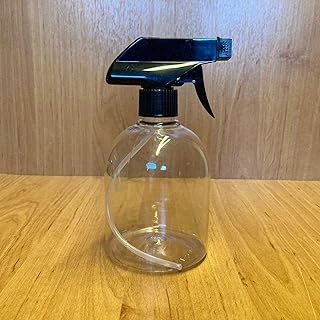 500 Ml Siyah Spreyli Şeffaf Tombul Plastik Şişe, 500 Cc Spreyli Plastik Şişe X 4 Adet ürün görseli 1