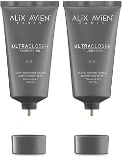 Alix Avien Kapatıcı Nemlendirici Spf35 Faktör E & C Vitaminli Fondöten - Ultracloser Foundation 03 (2 Paketi) ürün görseli 1