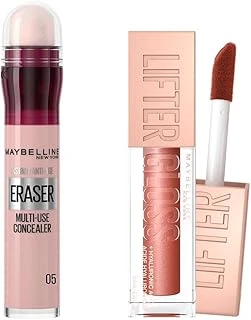 New York Instant Anti Age Eraser Kapatıcı- 05 Brighten & New York Lifter Gloss Nemlendirici Dudak Parlatıcısı - 009 Topaz ürün görseli 1