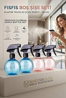 Transformacion 4'Lü Kuaför Sprey Şişesi 250 Ml Profesyonel Sprey Şişe – Su, Dezenfektan, Saç Ürünü İçin 718729 ürün görseli 1