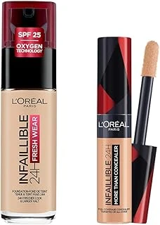 Paris Infaillible 24H Fondöten 130 True Beige & Infaillible Tüm Yüze Uygulanabilir Kapatıcı 327 Cashmere Makyaj Seti ürün görseli 1