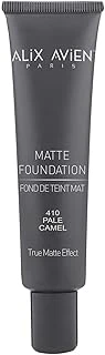 Alix Avien Uzun Süre Kalıcı Doğal Mat Bitişli E Vitamini Içeren Mat Fondöten - Matte Foundation 410 Pale Camel ürün görseli 1