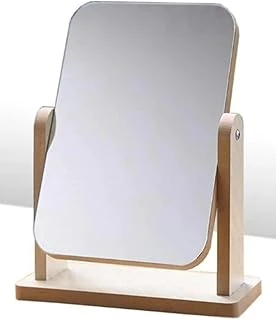 Gaman Dikdörtgen Masaüstü Ahşap Tasarımlı Şık Makyaj Aynası Make Up Mirror Nostaljik Makyaj Aynası ürün görseli 1