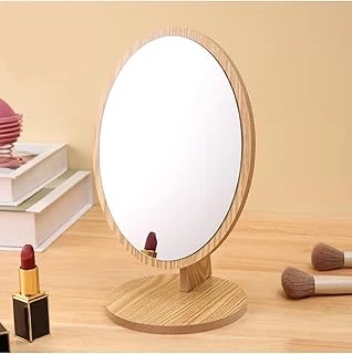 Gaman Yeni Model 9 -Ahşap Tasarım Masaüstü Oda Dekorasyon Makyaj Oval Ayna ürün görseli 1