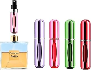 Kyrotech 4 Adet Taşınabilir Mini Parfüm Atomizer Şişesi – 5 Ml Yeniden Doldurulabilir Seyahat Parfüm Spreyi, Kompakt Sızdırmaz Tasarım ürün görseli 1