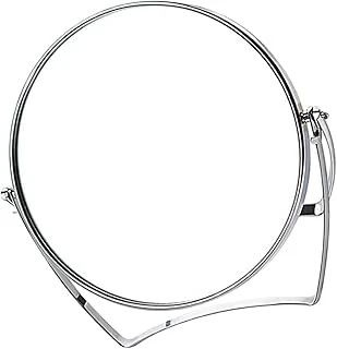 Mithra Life Mini Boy Büyüteçli Çift Taraflı Krom Makyaj Aynası Gümüş 100X120Mm Mit1243 ürün görseli 1