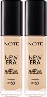 Note Cosmetics New Era Skin Protecting 110 Ivory Nemlendirici Etkili Spf 50 Hyaluronik Asitli Fondöten (2 Paketi) ürün görseli 1