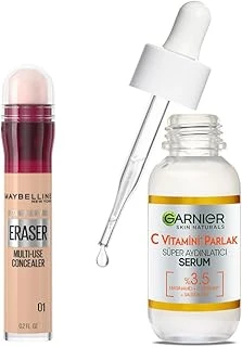 New York Instant Anti Age Eraser Kapatıcı - 01 Light & C Vitamini Parlak Süper Aydınlatıcı 30 Ml Set ürün görseli 1