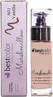 Best Сolor Il Make Up Italıano Fuild Matte Marshmallow A01 Vanilya Ton Likit Fondöten ürün görseli 1