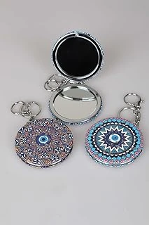 Elegance Mirror Çift Taraflı Makyaj Aynası, Kapaklı, Anahtarlıklı, 10X10 Cm ürün görseli 1