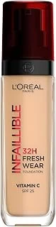 L'Oreal Paris Infaillible 32H Fresh Wear C Vitaminli Fondöten - 220 Sable Sand 30 Ml ürün görseli 1