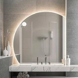 3 Farklı Işık Rengi Seçeneğiyle Tam Boy Led Arkadan Aydınlatmalı Banyo Aynası, 50/60/70/80 Cm (19.7/23.6/27.5/31.5 Inç) Akıllı Aydınlatma, Tasarım ürün görseli 1