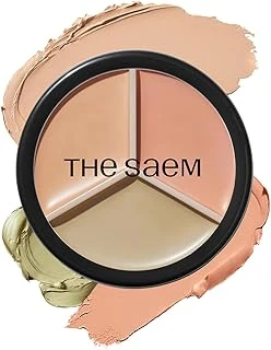 The Saem Cover Perfection Triple Pot Concealer 01 Correct Beige ürün görseli 1