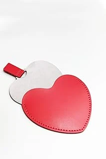 Tusah Kapli Çanta Cep Makyaj Aynası, 5 X 6 Cm, Kırmızı ürün görseli 1