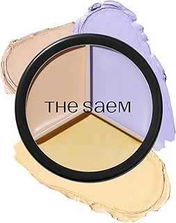 The Saem Cover Perfection Triple Pot Concealer - 04 Tone Up Beige ürün görseli 1