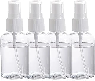 4 Paket 50 Ml Sprey Şişeleri Ince Sis Şeffaf Boş Plastik Sprey Şişeleri Doldurulabilir Şişe Parfüm Atomizer Konteyner Temel Seyahat Için Parfü ürün görseli 1