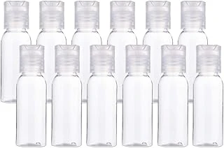 Benecreat 24 Paket 30 Ml Şeffaf Plastik Hava Uçuşu Seyahat Şişeleri Temiz Disk Kapaklı Tuvalet Malzemeleri Şampuan Kozmetik Sıvı ürün görseli 1