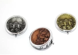 Metal Ayasofya Kabartmalı El Aynası ürün görseli 1