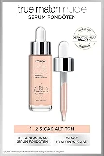 L'Oreal Paris True Match Nude Fondöten 1-2 Rosy Light ürün görseli 1