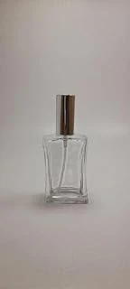 Boş Şeffaf Cam Parfüm/Kolonya Sprey Şişesi, Kolay Doldurulabilir, 50Ml ürün görseli 1