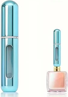 Parfüm Şişesinden Çanta Içi Mini Doldurulabilir Seyahat Cep Yedek Parfüm Şişesi 5 Ml, Makyaj Organizer, (1 Adet) (Buz Mavisi) ürün görseli 1