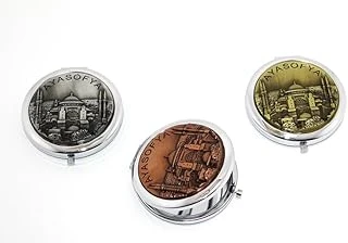 Metal Ayasofya Kabartmalı El Aynası ürün görseli 1