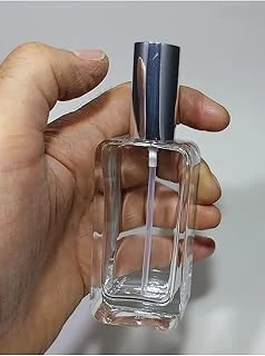Wellline (1 Adet) Cam Yeniden Doldurulabilir Sprey Kolonya Parfüm Şişesi 50 Ml -Gümüş Kapaklıv Boş Şişe 86974314749 ürün görseli 1