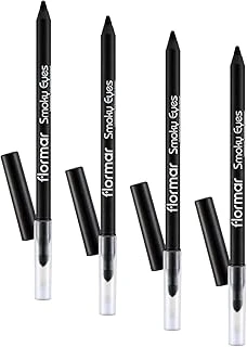 Smoky Eyes Mat Bitişli & Suya Dayanıklı Sünger Başlıklı Göz Kalemi (4 Paketi) ürün görseli 1