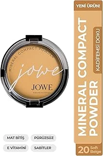 Jowe Professional Mineral Compact Pudra, Mat Bitiş, E Vitaminli, Ivory Beige 10 (20 - Beige, Standart) ürün görseli 1