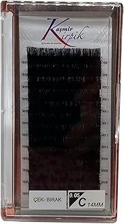 Çek- Birak C Kıvrım 0.05 Mm 14 Numara Tek Boy Kirpik ürün görseli 1